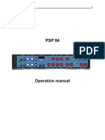 PSP 84 Operation Manual