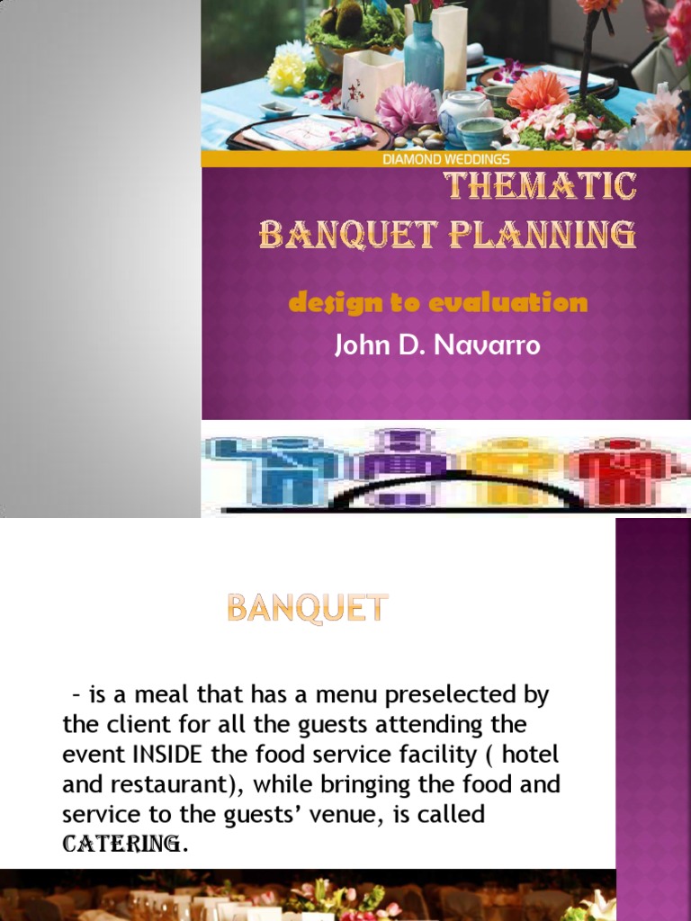 Banquet Planning Essentials Guide | PDF | Menu | Food And Drink