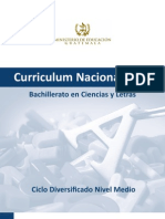 Curriculo Nacional Base Bachillerato Ciencias y Letras