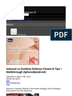 Download Samurai vs Zombies Defense Cheats  Tips _ Walkthrough iPhoneAndroid _ MobiCheats - iPhone IOS _ Android Games Cheat by Suksmo Susanto SN120925616 doc pdf