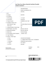 Form Verifikasi Disdik Tingkat SD