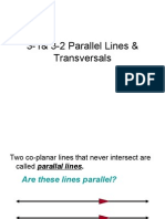 3-1,3-2 Parallel Lines & Transversals