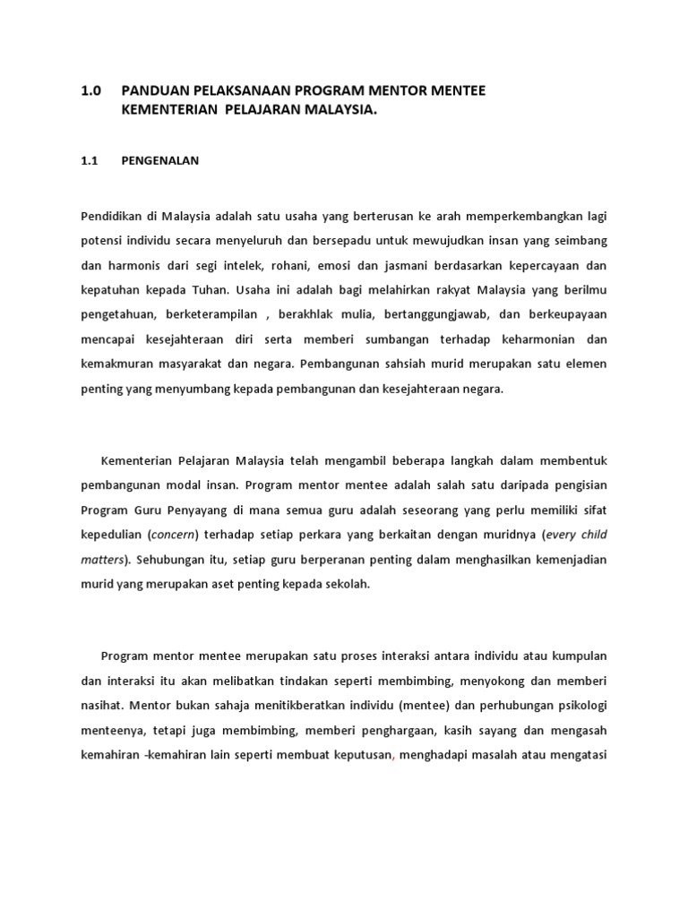 Modul Penuh Mentor Mentee