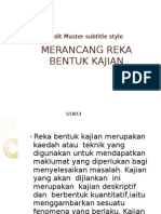 Merancang Reka Bentuk Kajian