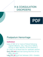 PPH and Coagulation Disorder