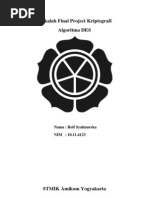 Download Makalah Kriptografi-Algoritma DES by Roif Syahnureka SN120947448 doc pdf