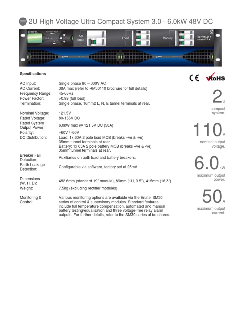 2U High Voltage Compact Power System | PDF | Science & Mathematics