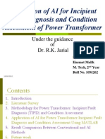 Application of AI For Incipient Fault Diagnosis and Condition Assessment of Power Transformer