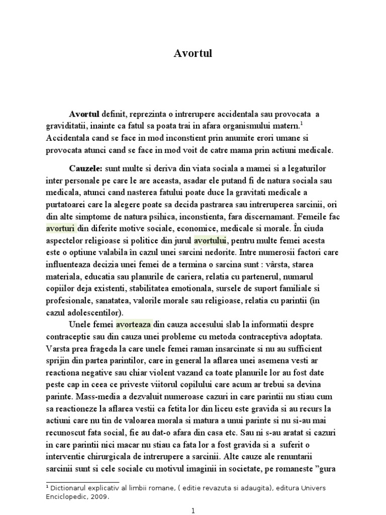 Avortul | PDF