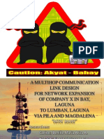 A Multihop Communication Link Design For Network Expansion of Company X in Bay, Laguna To Lumban, Laguna Via Pila and Magdalena