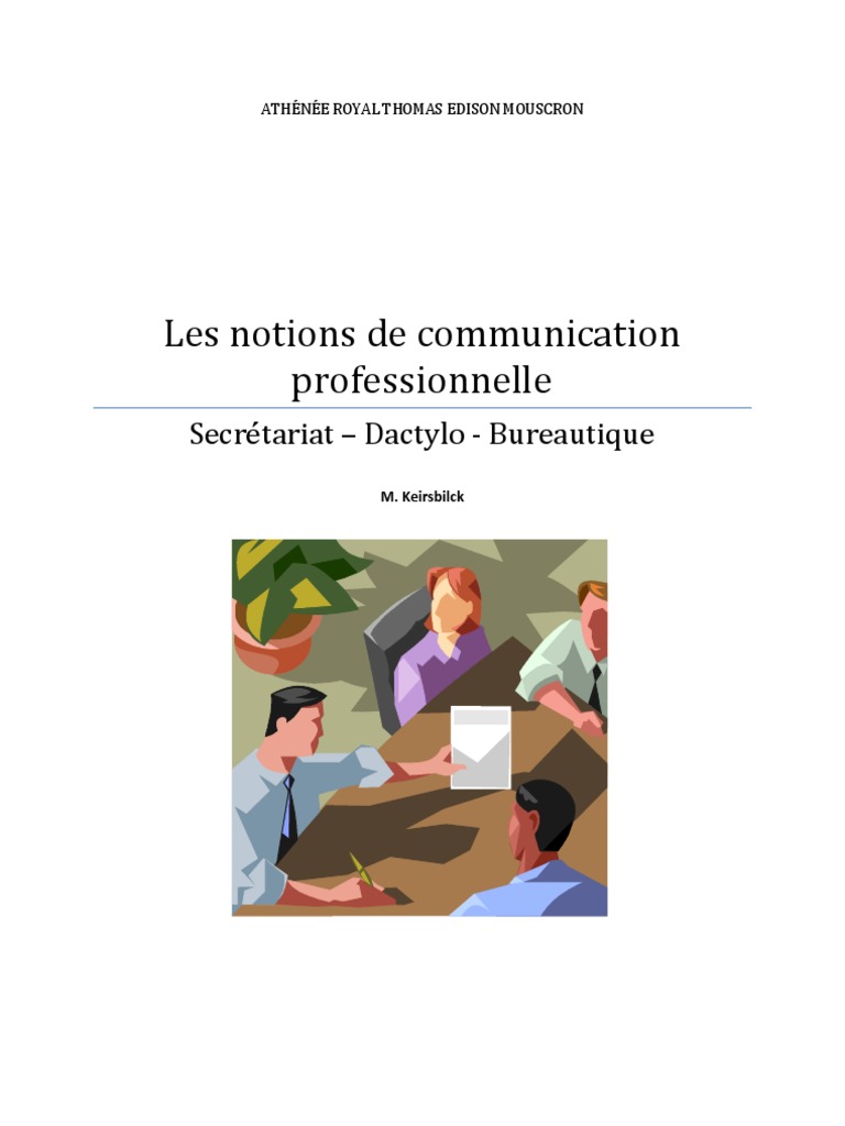 Notions de Communication Professionnelle | PDF | la communication ...