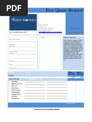 Free Quote Form