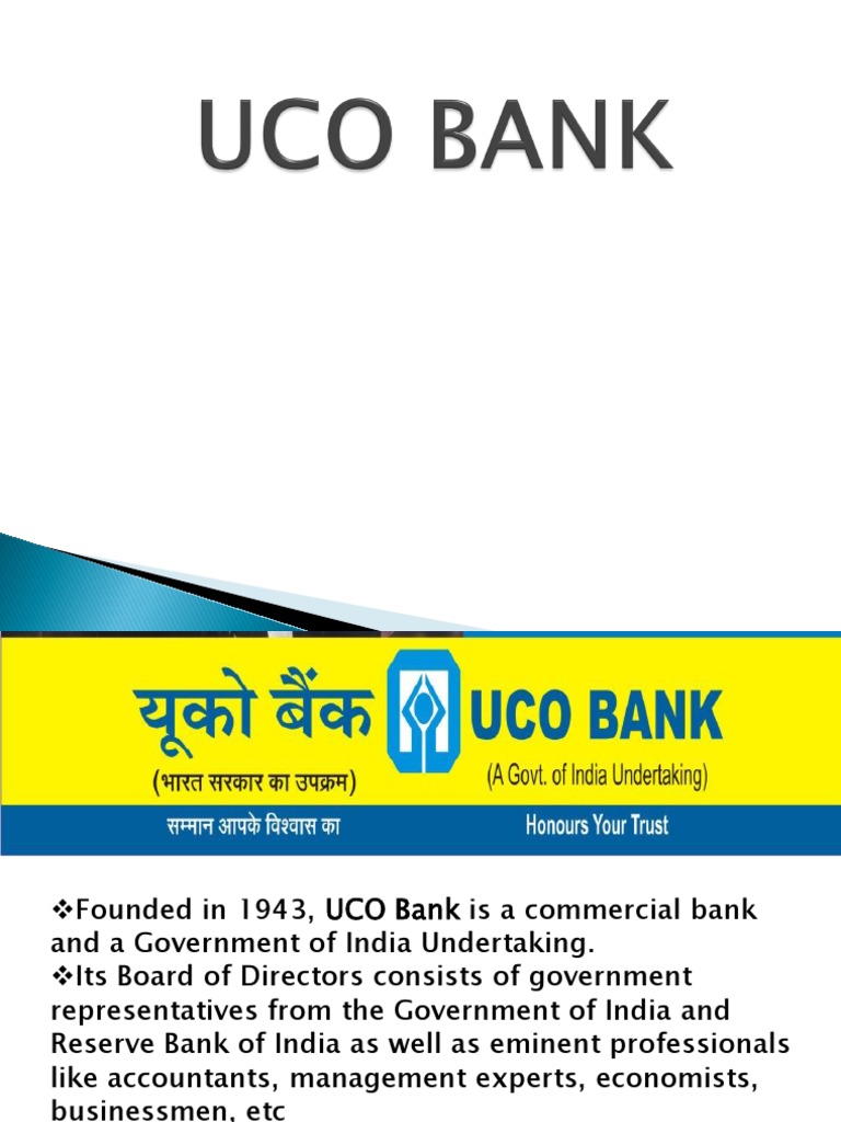 Uco Bank PDF Deposit Account Banks