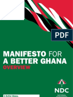 NDC - Manifesto - General Agenda Prez Mills