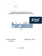 Proiect Publicitate Benvenuti