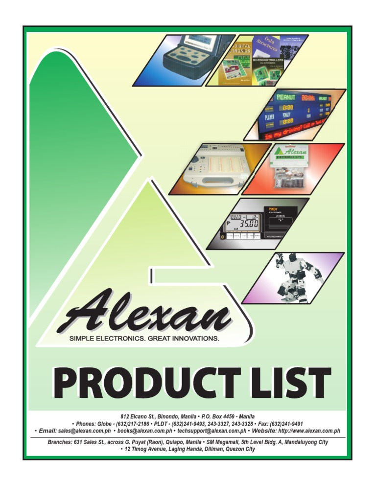 Alexan Prodlist2012 | PDF | Microcontroller | Operational Amplifier