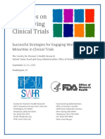 Report on Diversifying Clinical Trials