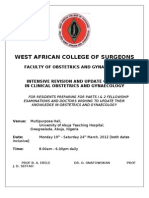 West African College of Surgeons Intensive Revision Course