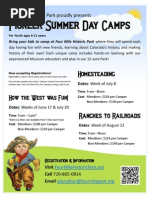 Download 2013 Summer Day Camps at Four Mile Historic Park by Four Mile Historic Park SN120995074 doc pdf