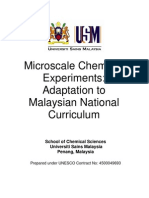 Microscale Chemistry Experiments Adaptation to Malaysian Curriculum
