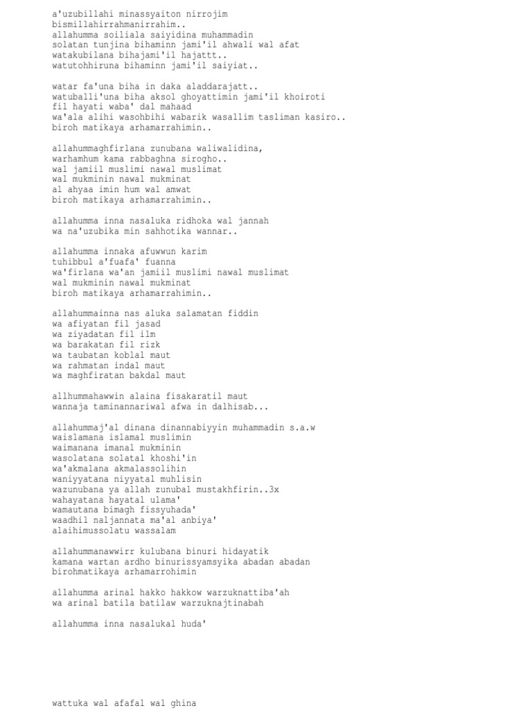 Hazamin 08 Doa Selepas Solat Pdf