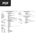 1998 KX250 Specs