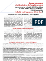 14 01 13 Tract CGT Austerlitz - Accord Securisation Emploi