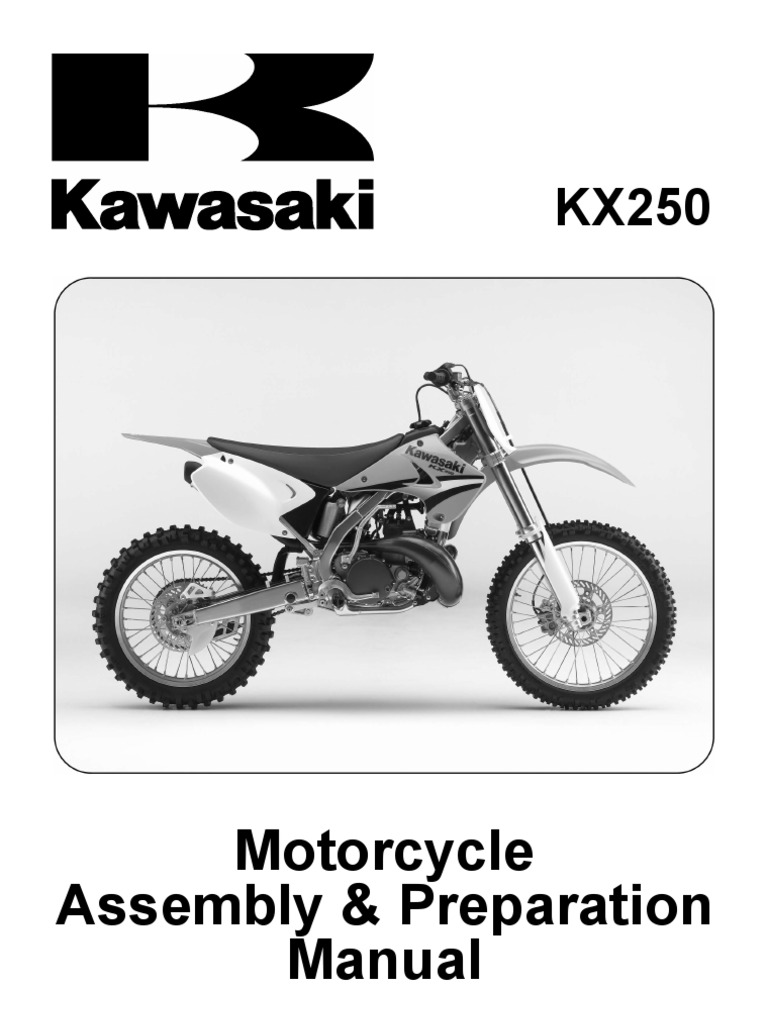 2005-2007 KX250 Service Manual | PDF | Brake | Screw
