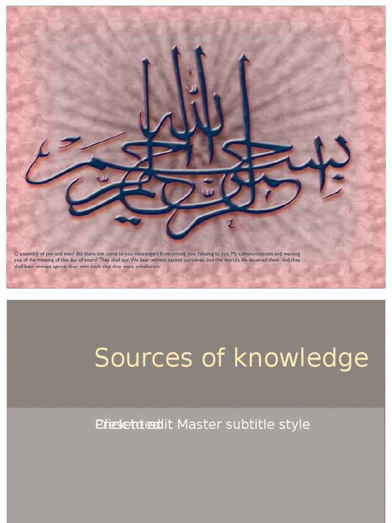 Sources of Knowledge Explained | PDF | Scientific Method | Experiment