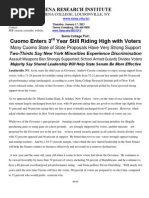 Siena Research Institute Release January 17, 2013