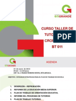 Cronograma Del Curso Taller Tutorías