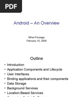 Download Android - An Overview by Mihai Fonoage SN12105468 doc pdf