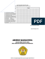 Daftar Hadir Mahasiswa