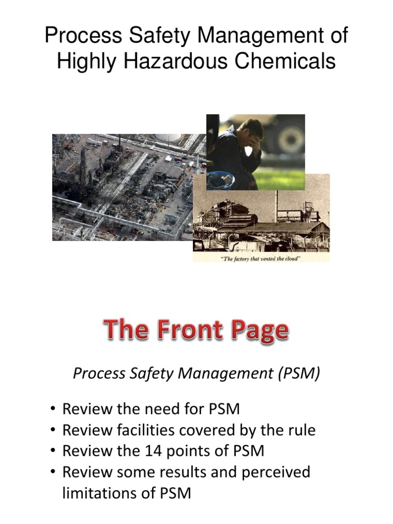 Process Safety Management Overview | PDF | Safety | Energy And Resource