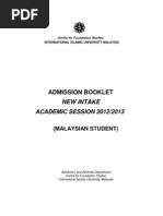 Download CFSIIUM admission booklet by Ema SN121140950 doc pdf