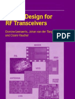 97060633 Circuit Design for RF Transceivers Book