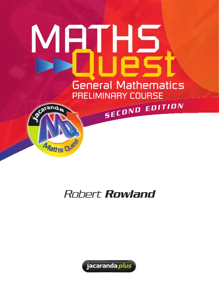 Preliminary General Maths Text Book | PDF | Salary | Trigonometric
