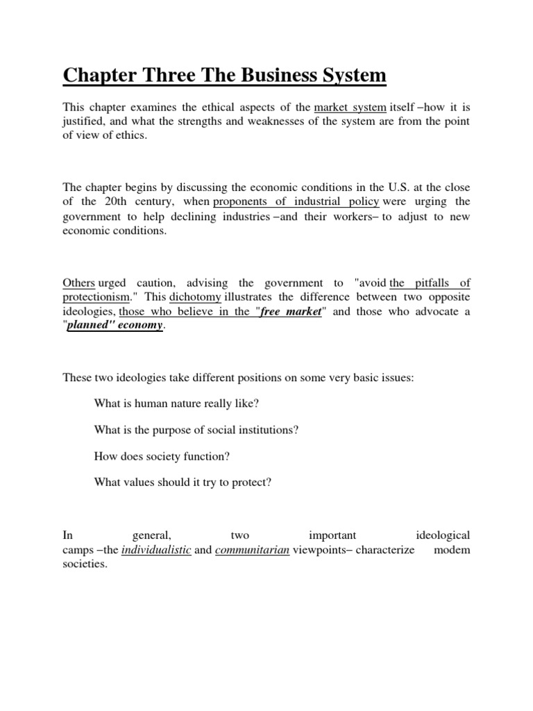 The Business System | PDF | Natural And Legal Rights | Free Market