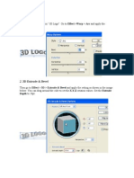 Create 3D Logo Text in Illustrator with Extrude, Bevel and Gradient