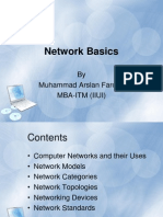 Network Basics: by Muhammad Arslan Farooq Mba-Itm (Iiui)