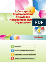 Concept of KM Implementation in Organizations