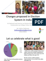 Changes Proposed in Election System in India