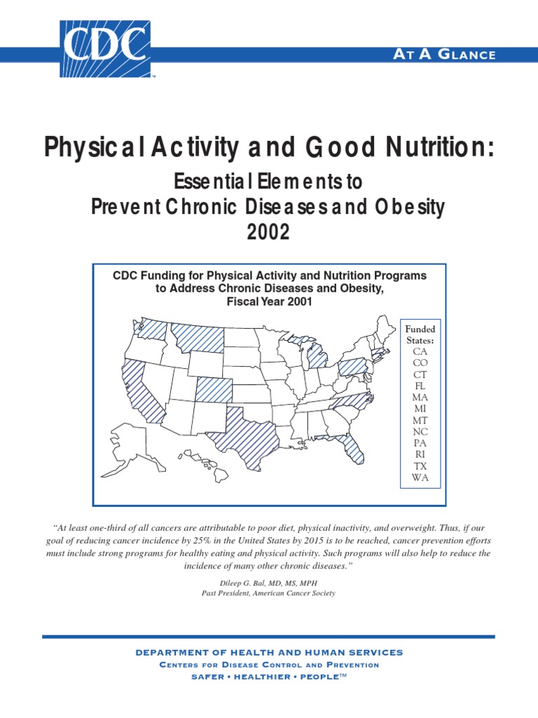 Physical Activity and Good Nutrition - Essential Elements To Prevent ...