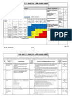 Job Safety Analysis (Jsa) Work Sheet: Risk Matrix Project /job Details