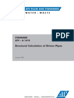 Structural Calculation of Driven Pipes: German Atv Rules and Standards