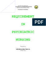 Requirement IN Psychiatric Nursing: Gencris M. Giray Bsn-3A