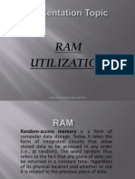RAM Utilization: Prepared by Sartaj Singh (LHST/CA)