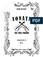 Drago Kocakov: Sonata For Two Violins "Intimus"