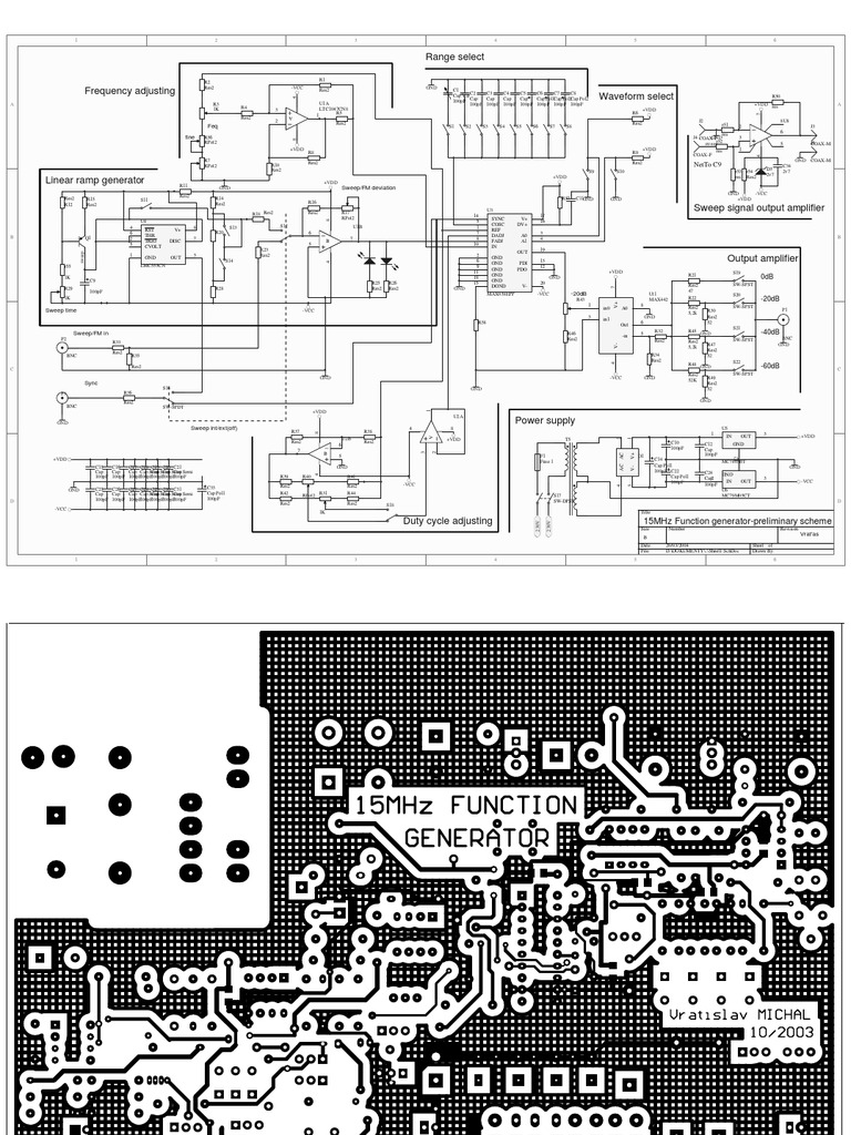HF Waveform Generator Using MAX038 | PDF | Computers | Technology ...