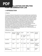 Download laboratory report of melting point by Hanna Anne SN121256675 doc pdf